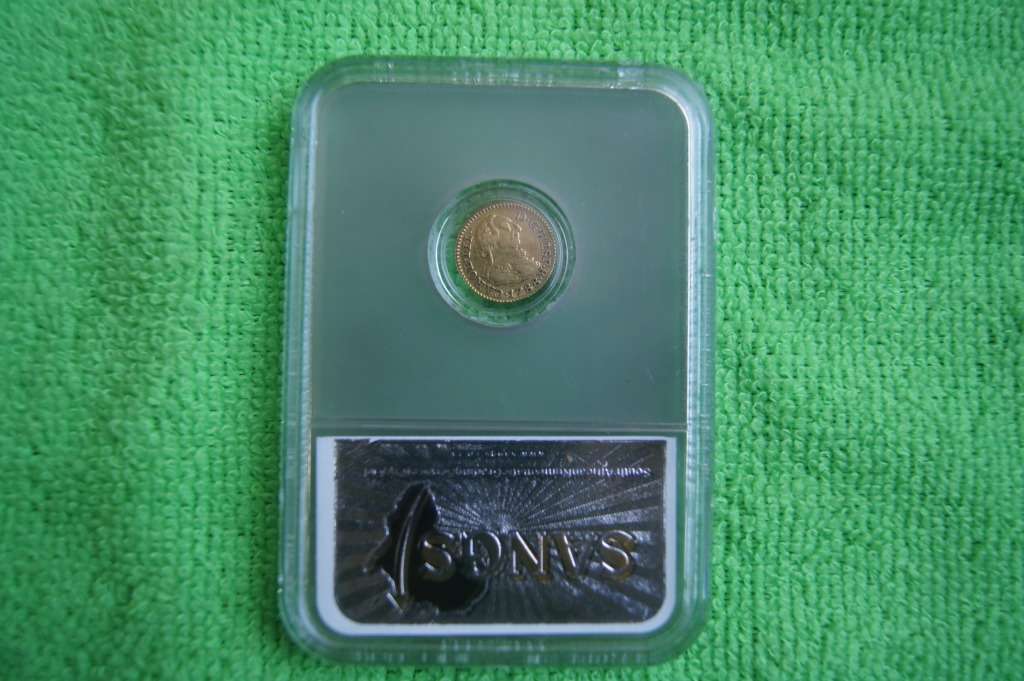 1788 Spain - Half Escudo - Gold SANGS VF25