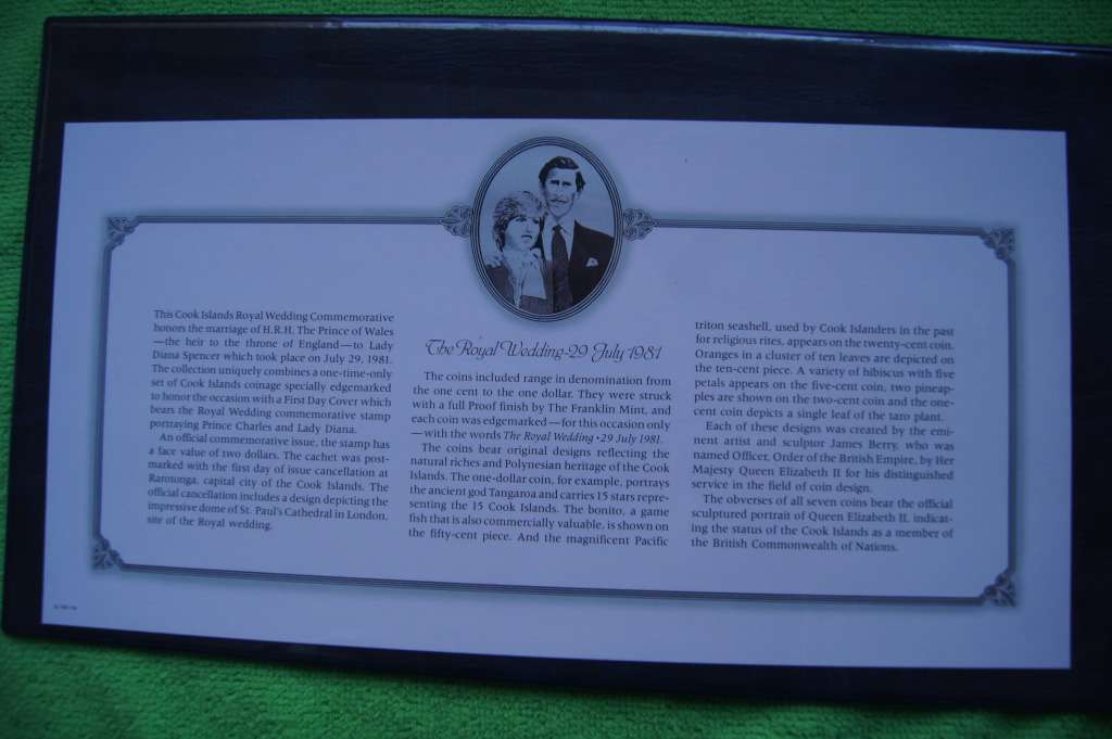 1981 Cook Islands First Day Cover Proof Set