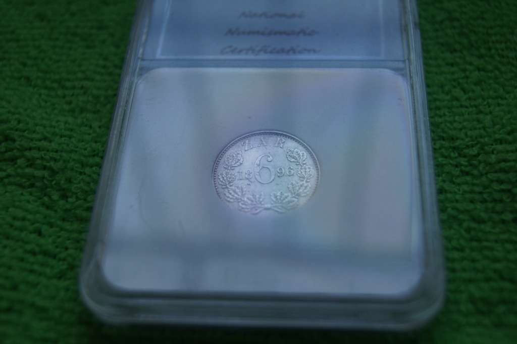 1896 ZAR 6 Pence - NNC MS62