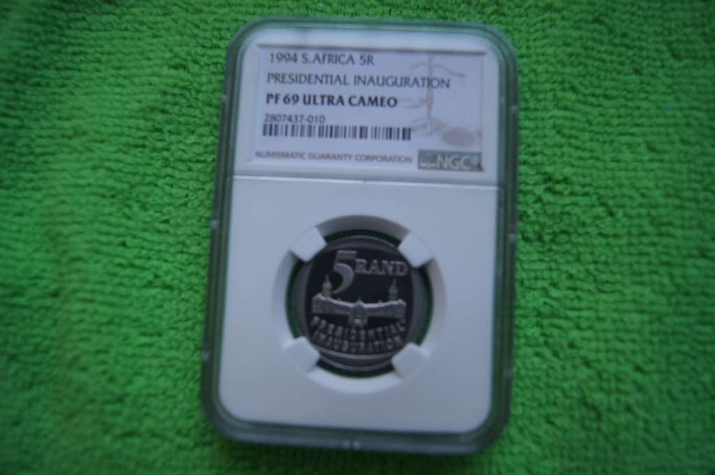 1994 South Africa R5 Presidential Inauguration - PF69 Ultra Cameo