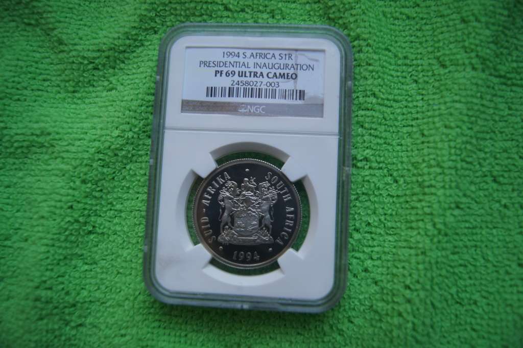 1994 South Africa SR1 - Presidential Inauguration - NGC PF69 Ultra Cameo