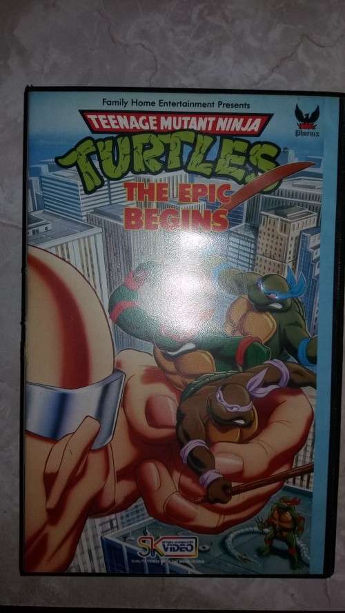 Vintage Teenage Mutant Ninja Turtles VHS Movie The Epic Begins