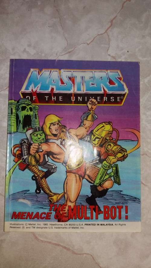 1984 Mini Comic "The Menace Of Multi-Bot" of He-Man-Masters of the Universe (MOTU) Vintage