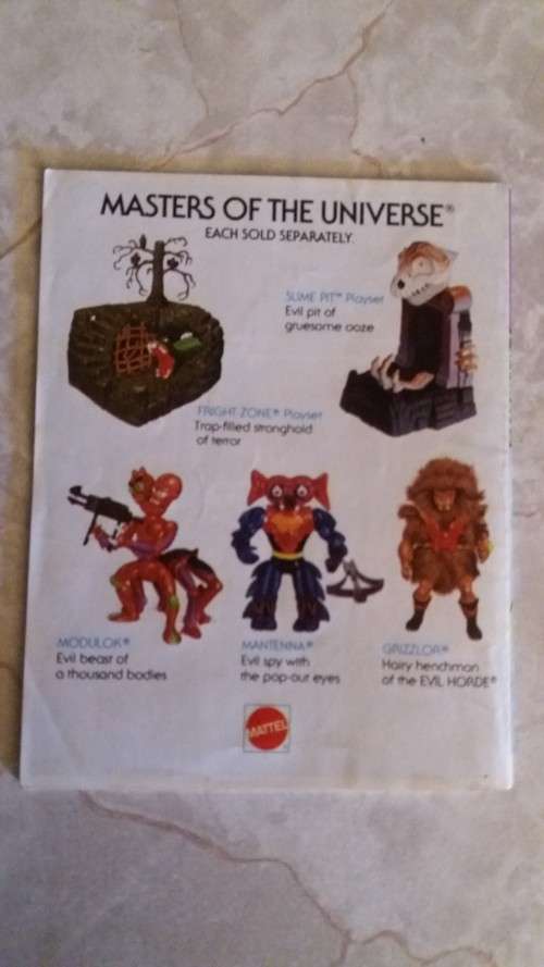 1984 Mini Comic "The Menace Of Multi-Bot" of He-Man-Masters of the Universe (MOTU) Vintage