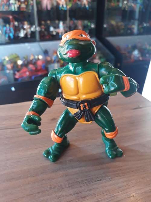 1989 Rock n Roll Michaelangelo Vintage Figure Teenage Mutant Ninja Turtles #801