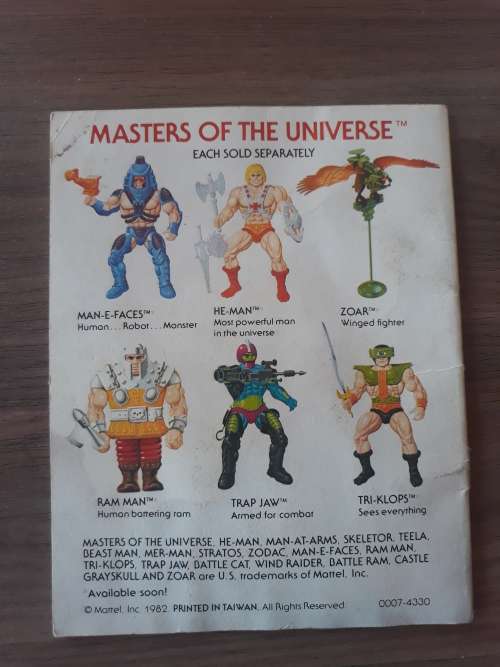 1982 Mini Comic He-Man Meets Ram Man of He-Man-Masters of the Universe (MOTU)