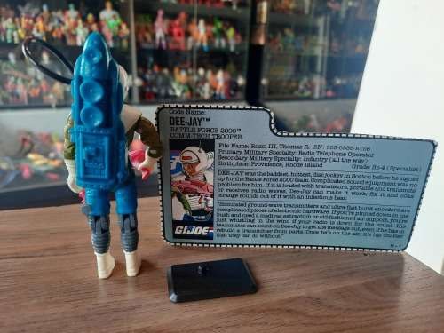 GI Joe 1989 Complete Dee-Jay With File Card Vintage Figures