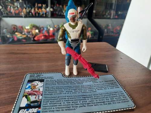 GI Joe 1989 Complete Dee-Jay With File Card Vintage Figures
