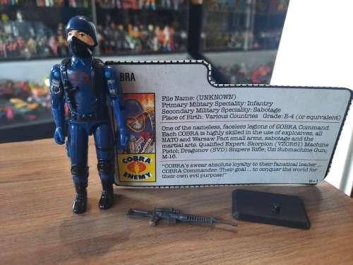 GI Joe 1982 Complete Cobra With File Card Vintage Figures