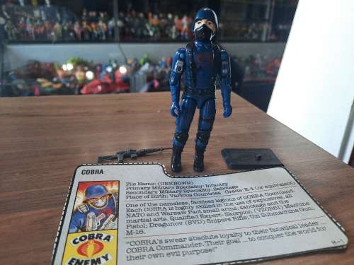 GI Joe 1982 Complete Cobra With File Card Vintage Figures