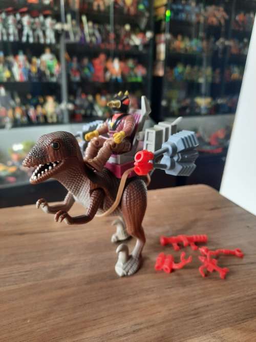Dino Riders 1987 Deinonychus With Antor Vintage Figure