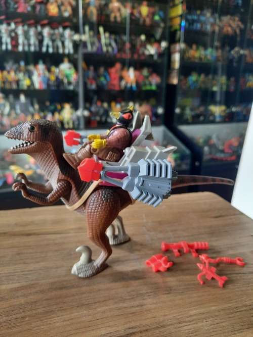 Dino Riders 1987 Deinonychus With Antor Vintage Figure