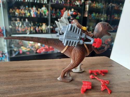 Dino Riders 1987 Deinonychus With Antor Vintage Figure