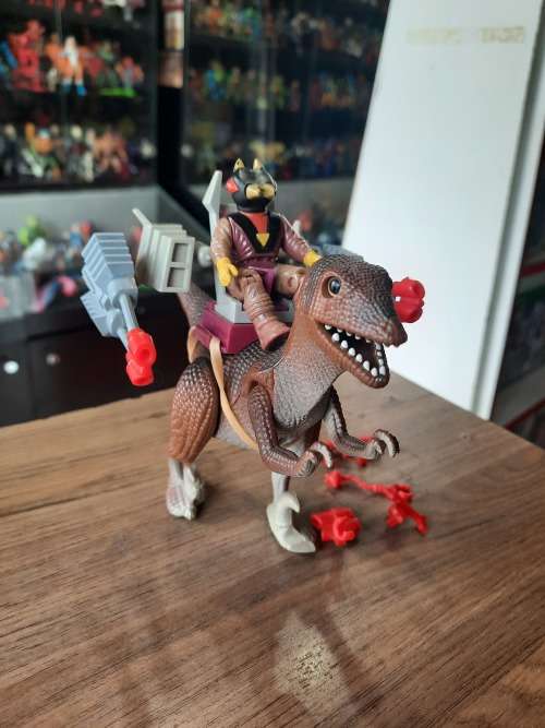 Dino Riders 1987 Deinonychus With Antor Vintage Figure