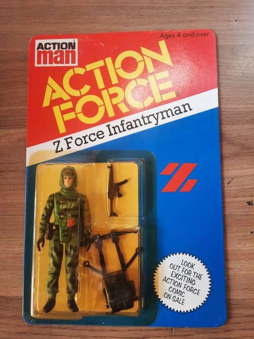 MOC Action Force 1982 Z Force Infantryman Vintage Figure
