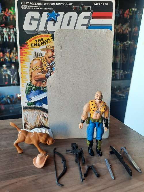 GI Joe 1989 Complete Gnawgahyde With Cardback Vintage Figures
