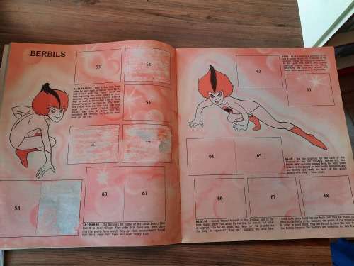 Thundercats 1986 Sticker Album EMPTY BOOK,Torn Pages,Lifted Stickers Vintage Figure
