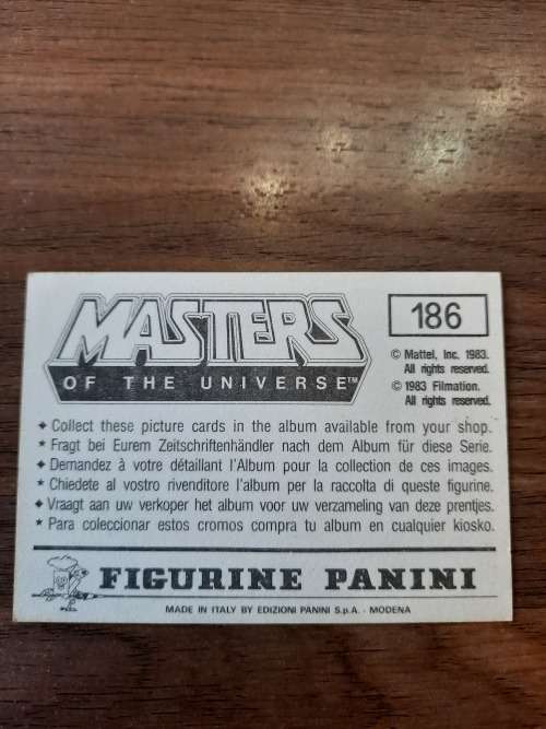 1983 MOTU PANINI STICKER 186 (MOTU) Vintage Figure