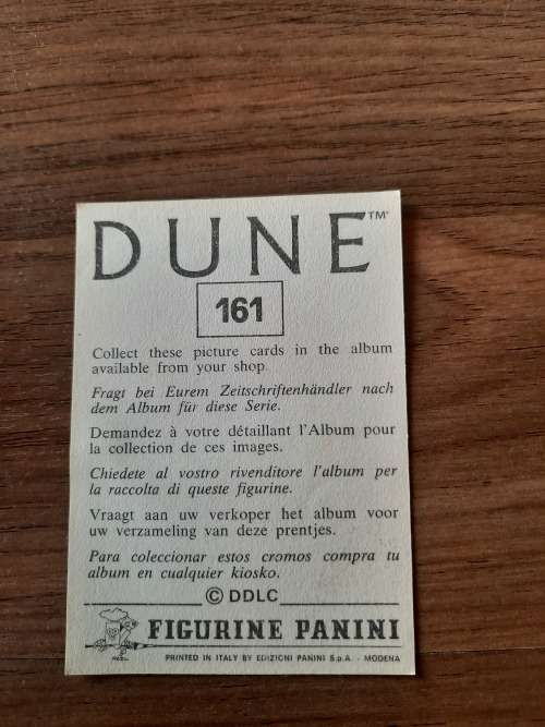 1984 DUNE Panini Sticker 161