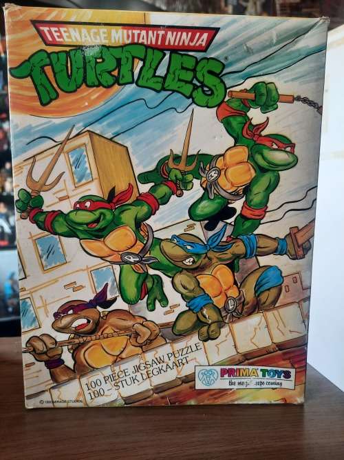 1990 Complete TMNT 100 PIECE PUZZLE Vintage Figures TEENAGE MUTANT NINJA TURTLES