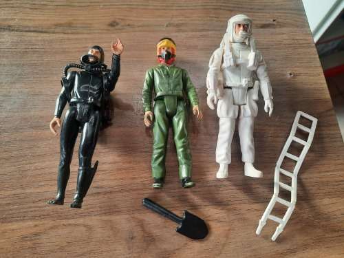 Action Force 1982 X3 Figures (DAMAGED) Vintage Figure