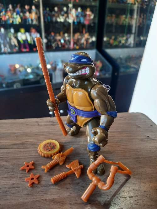 1990 Complete Storage Shell Donatello Vintage Figure Teenage Mutant Ninja Turtles