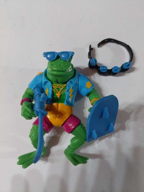 1989 Complete Genghis Frog Vintage Figure Teenage Mutant Ninja Turtles 34