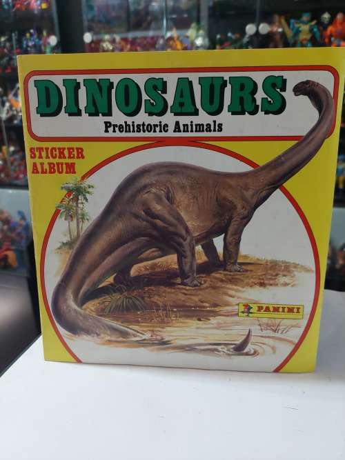 1986 Complete Dinosaurs Panini Sticker Album Vintage Figure