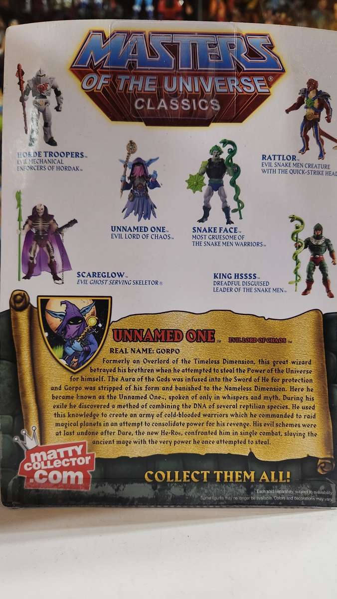 MOTUC Unamed One (MOC) Masters Of The Universe Classics Figure He-Man