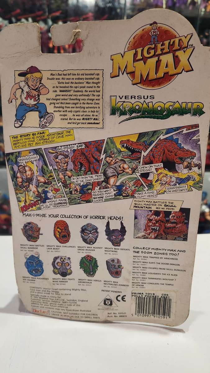 Moc 1992 Mighty Max Krono Saur Vintage Figures