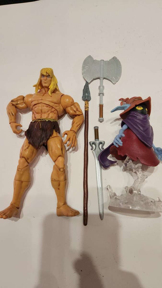 Masters Of The Universe (Motu) Masterverse Savage He-Man and Orko Figure
