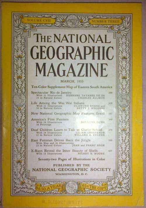 National Geographic Magazine March 1955