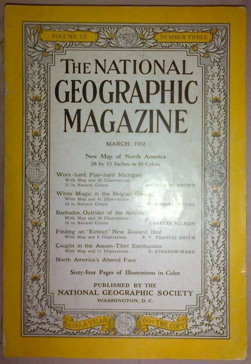 National Geographic Magazine March 1952