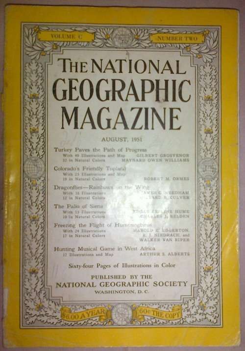 National Geographic Magazine August 1951