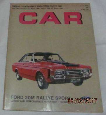 August 1971 Car Magazine the motoring journal of South Africa