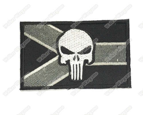 WG049 Navy SEAL Punisher RSA Flag Patch With Velcro - ACU Color