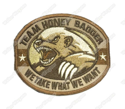 WG050 Team Honey Badger With Velcro - Tan Color