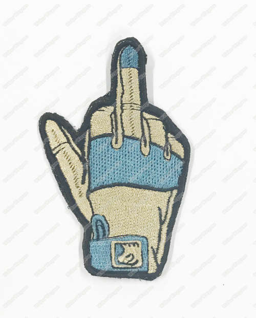 WG084 Tactical Gloves Middle Finger US Army Chapter Morale Patch With Velcro - Full Color