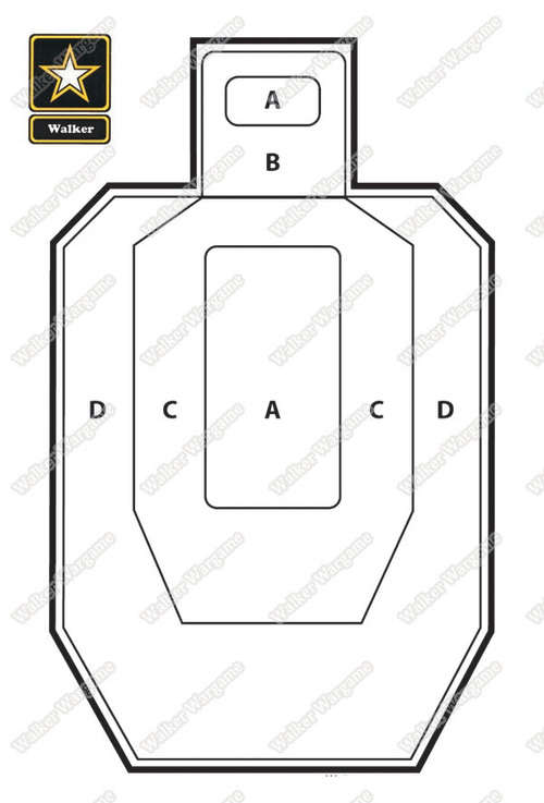 A3 Size Paper Shooting Target Pistol Rifle Airsoft Target - IPSC IPDA