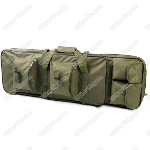 85CM Dual Rifle Bag with Shoulder Strap Paintball Rifle Gun Backpack Hunting Bag Case - Green