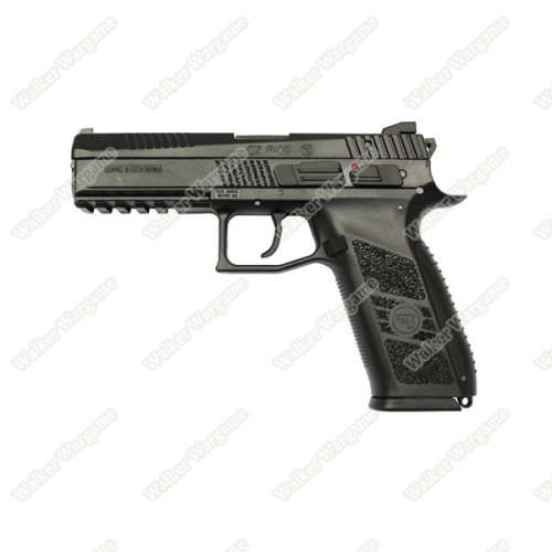 KJ Works CZ-75 P-09 P09 Duty Airsoft Green Gas Blow Back Pistol - Black