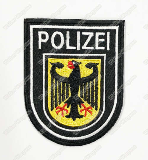 WG105 German Polizei Germany Federal Police Patch With Velcro - Full Colour