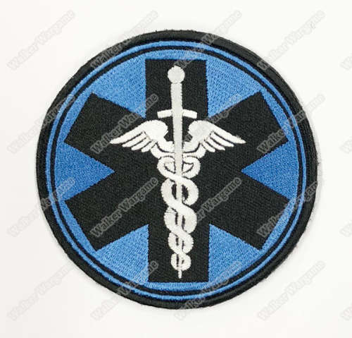 WG106 Paramedic TEMS Tactical ParaMedic Unit Patch With Velcro - Blue Colour