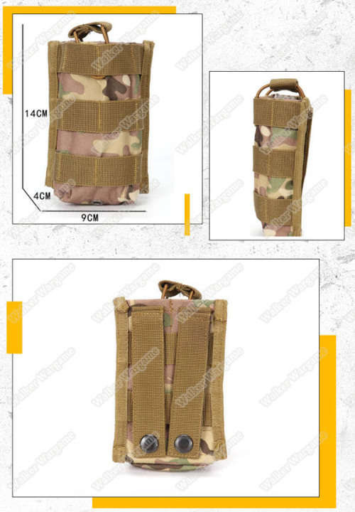 WWG Molle Bungee Rifle Mag Pouch Magazine Holder - Marine Desert Tan