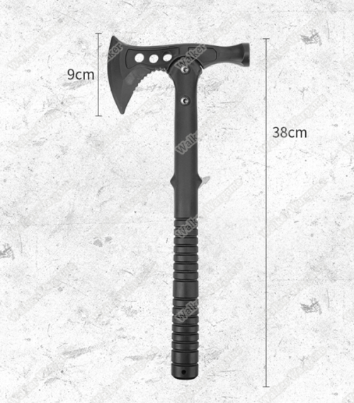 Rubber Training Tactical Tomahawk AXE With Holster - Black