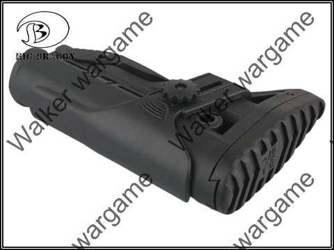 Tactical FAB M4/AR15 Shock Absorbing Butt Stock With Picatinny Cheek - Black