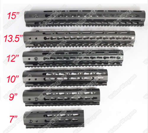 Tactical 12 Inch Free Float Aluminum KeyMod RIS Metal Handguard with Top Rail