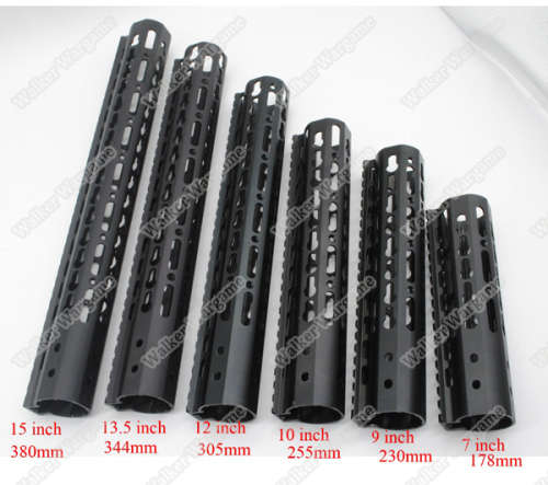 Tactical 12 Inch Free Float Aluminum KeyMod RIS Metal Handguard with Top Rail