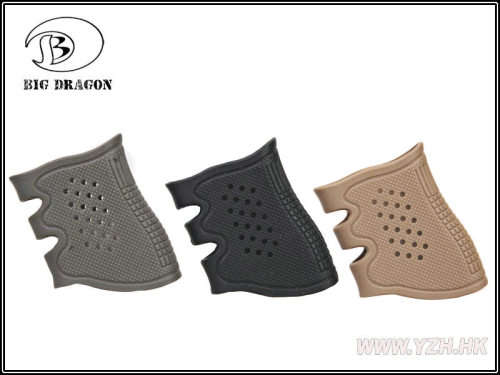 Tactical Glock Pistol Rubber Grip Sleeve for Glock 17 19 23 20 21 22 31 34 35 37 - Black