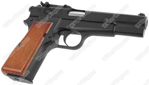 WE Browning Hi-Power (M1935) Full Metal Airsoft GBB Pistol - Green Gas